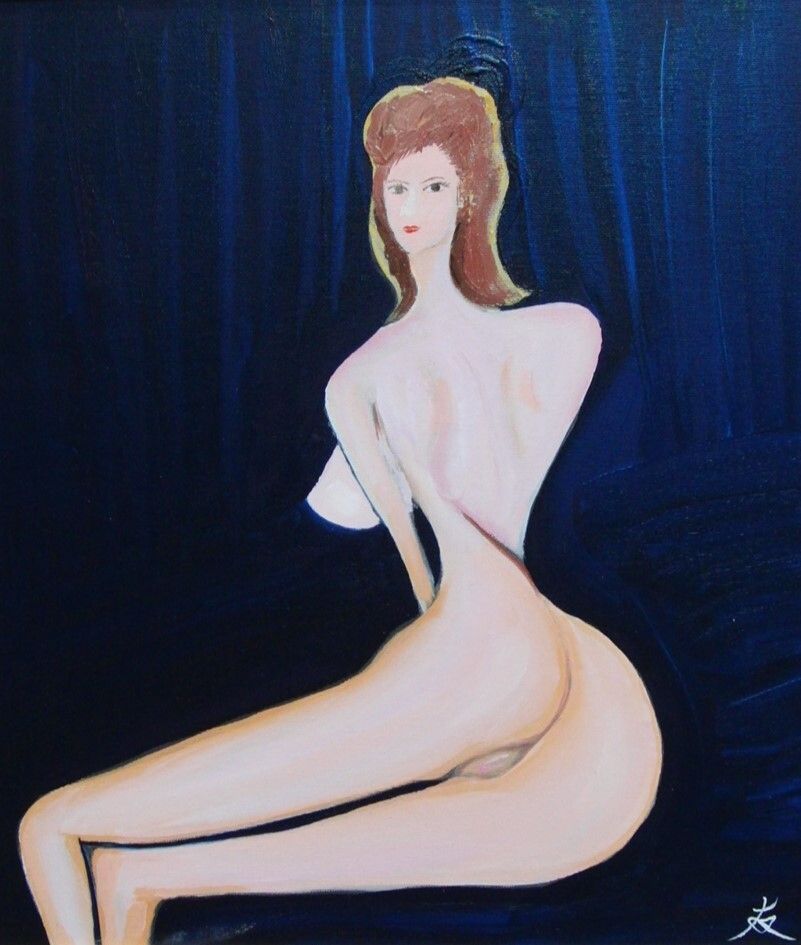 ≪国美協≫TOMOYUKI・友之、『ツイスト』、油彩画、F10号：53,0cm×45,5cm、一点物、新品高級油彩額付、直筆サイン・真作保証付