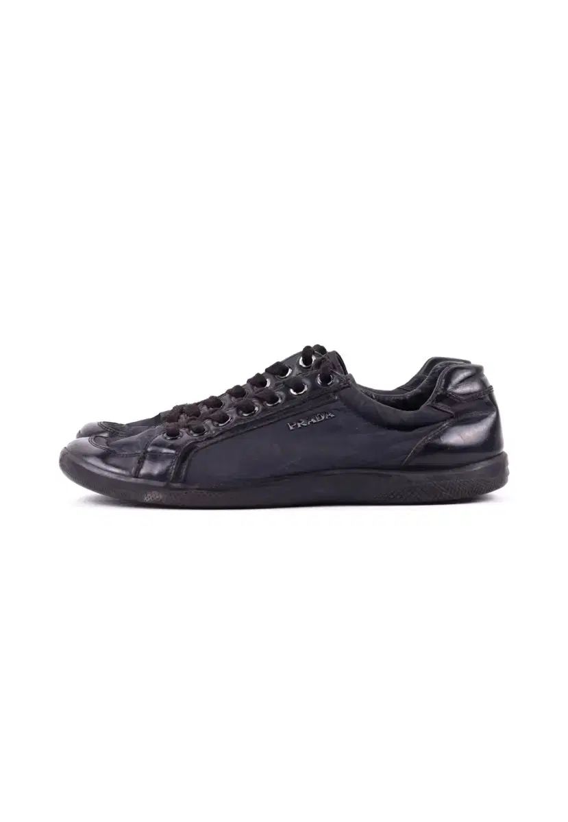 Uk5 PRADA プラダ スポーツ ナイロン スニーカー ブラック