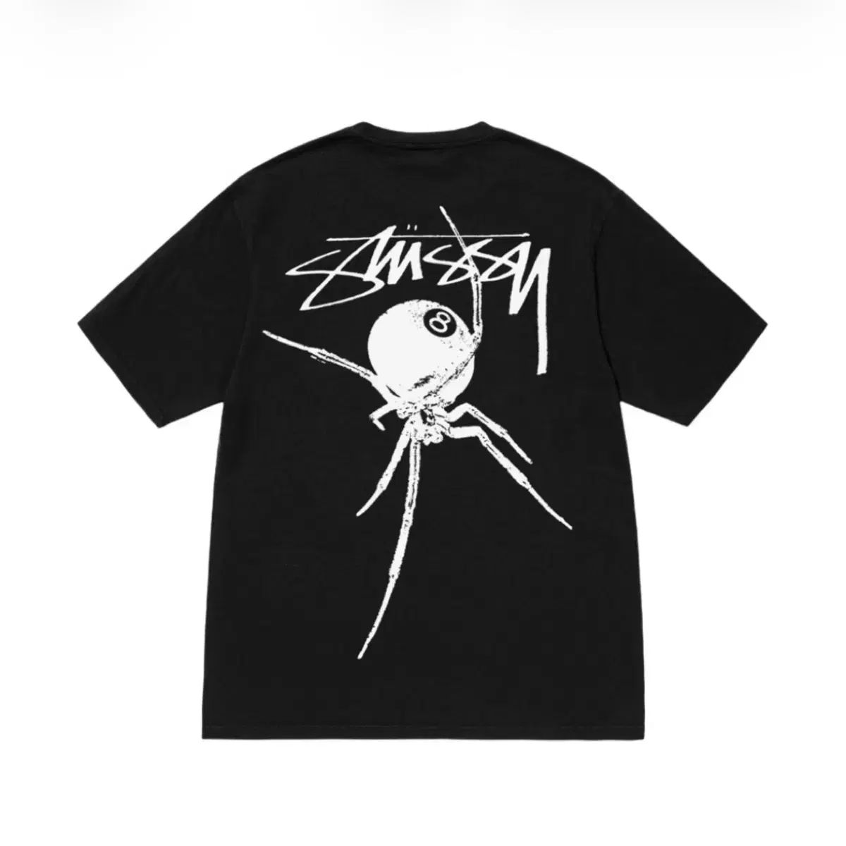 M STUSSY ステューシー アラクニド Tシャツ PIGMENT ピグメント ダイド ブラック