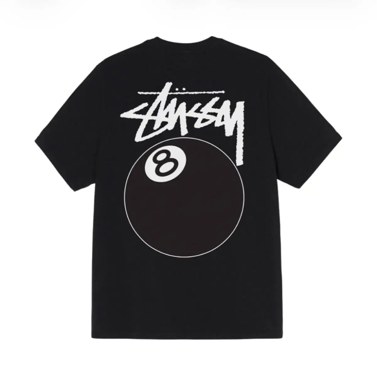 M STUSSY ステューシー 8ボール PIGMENT ピグメント ダイド Tシャツ ブラック 21FW