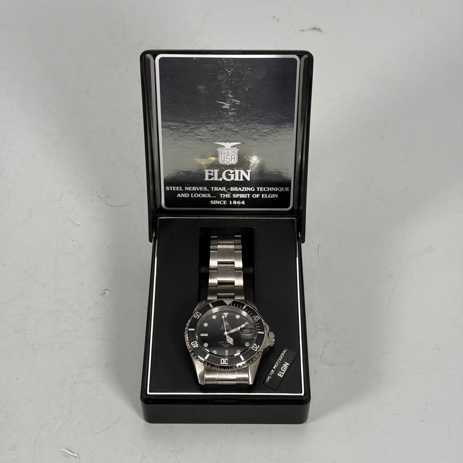 ELGIN FK-531-E 自動巻 ダイバーズウォッチ エルジン 腕時計 