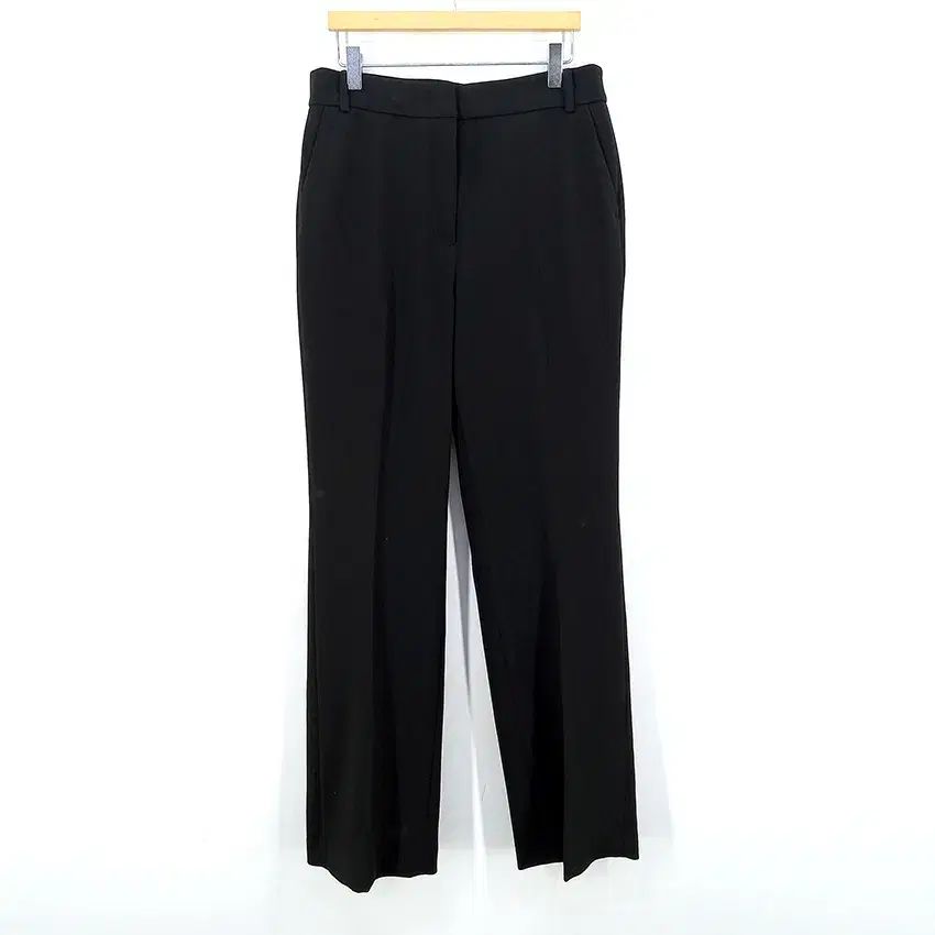 G studio レディース 春夏 ストレートフィット スラックス ブラック (HU44348)