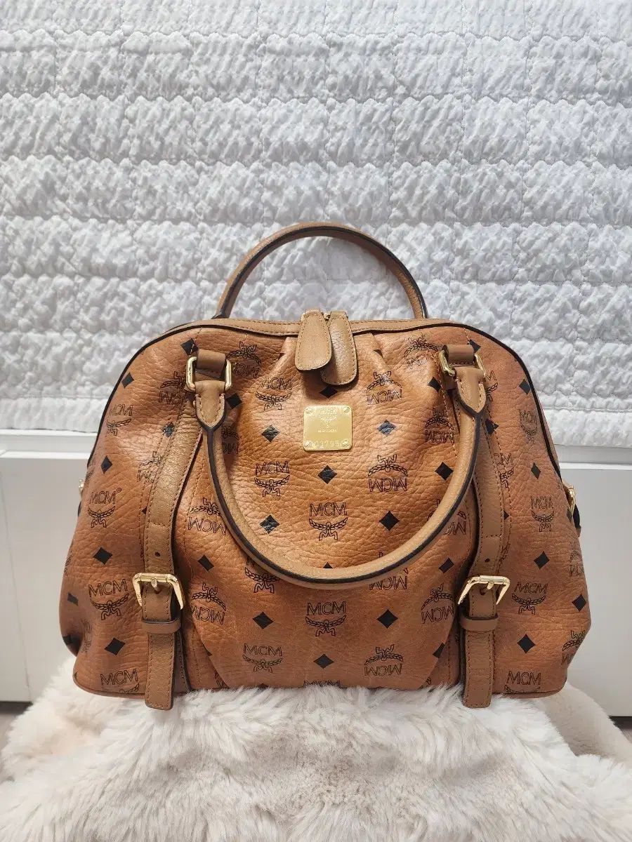 MCM ボストンバッグ ブラウン