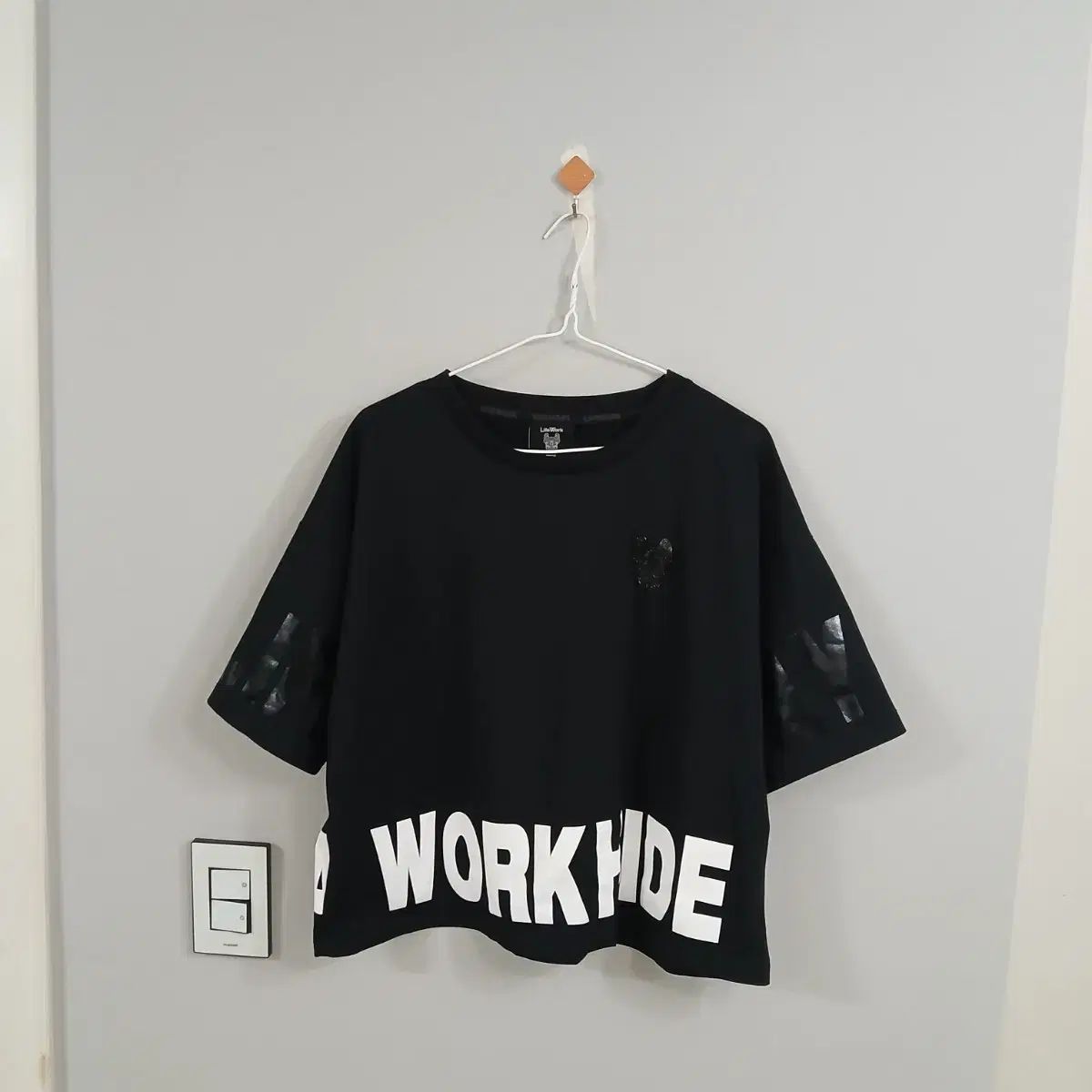 ライフウォーク ブラック 半袖 Tシャツ WORKHIDE 正規品 free