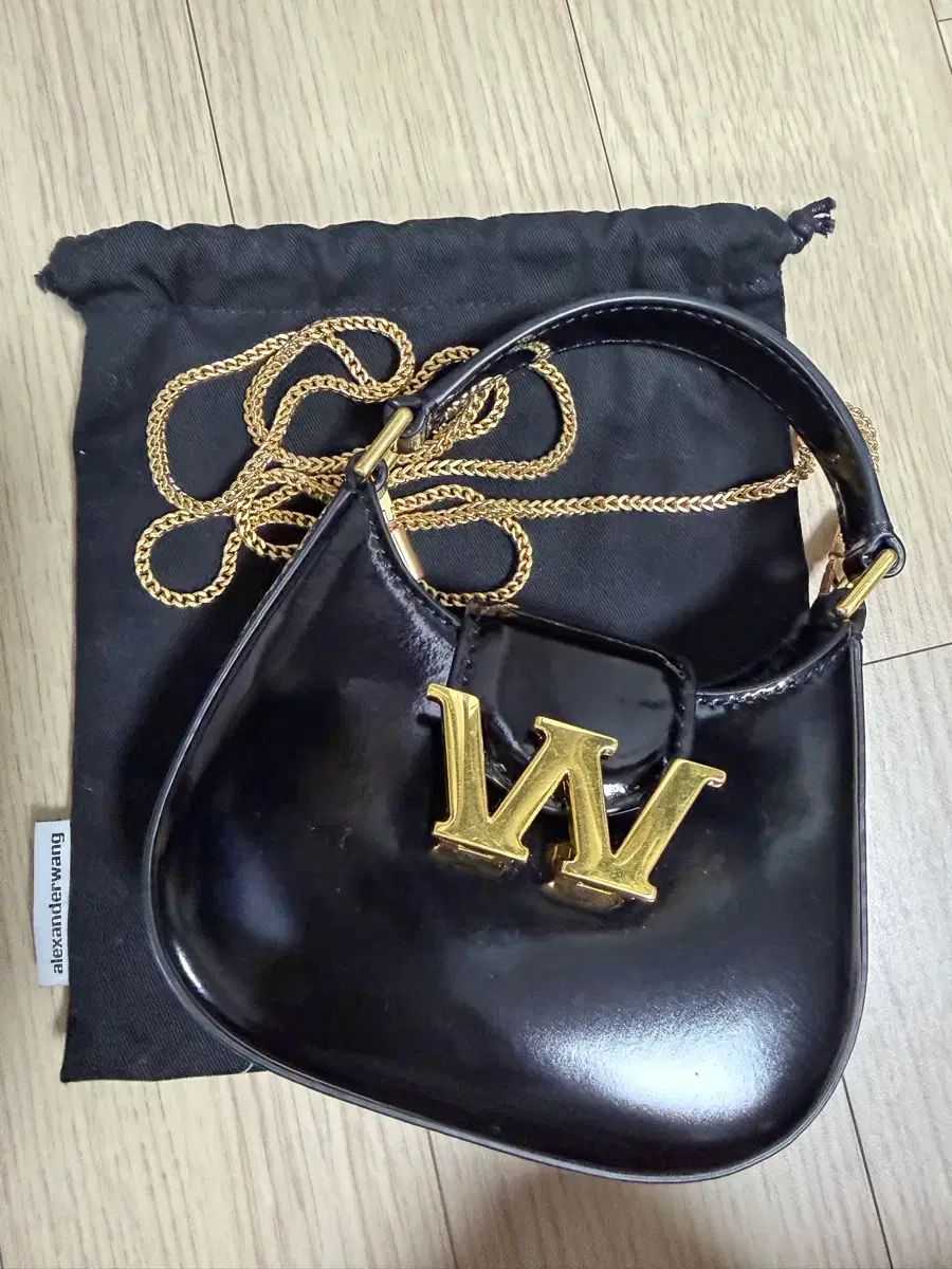 Alexander Wang W レガシー マイクロ ホーボー ブラック