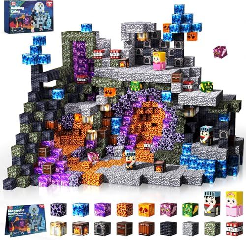 150 Pcs マグネットブロック 磁石ブロック おもちゃ 子供 知育玩具 磁石ブロック マグネット 男の子と女の子 おもちゃ 誕生日プレゼント クリスマス ギフト 贈り物ｍａ