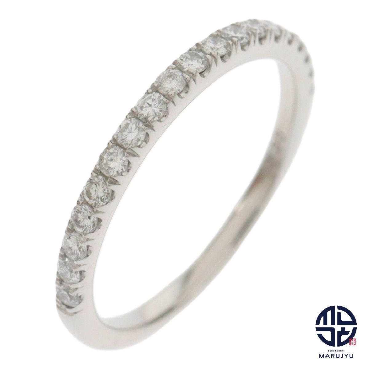 Pt900 プラチナ ダイヤ0.30ct ハーフエタニティ リング 指輪 ジュエリー アクセサリー 約12.5号
