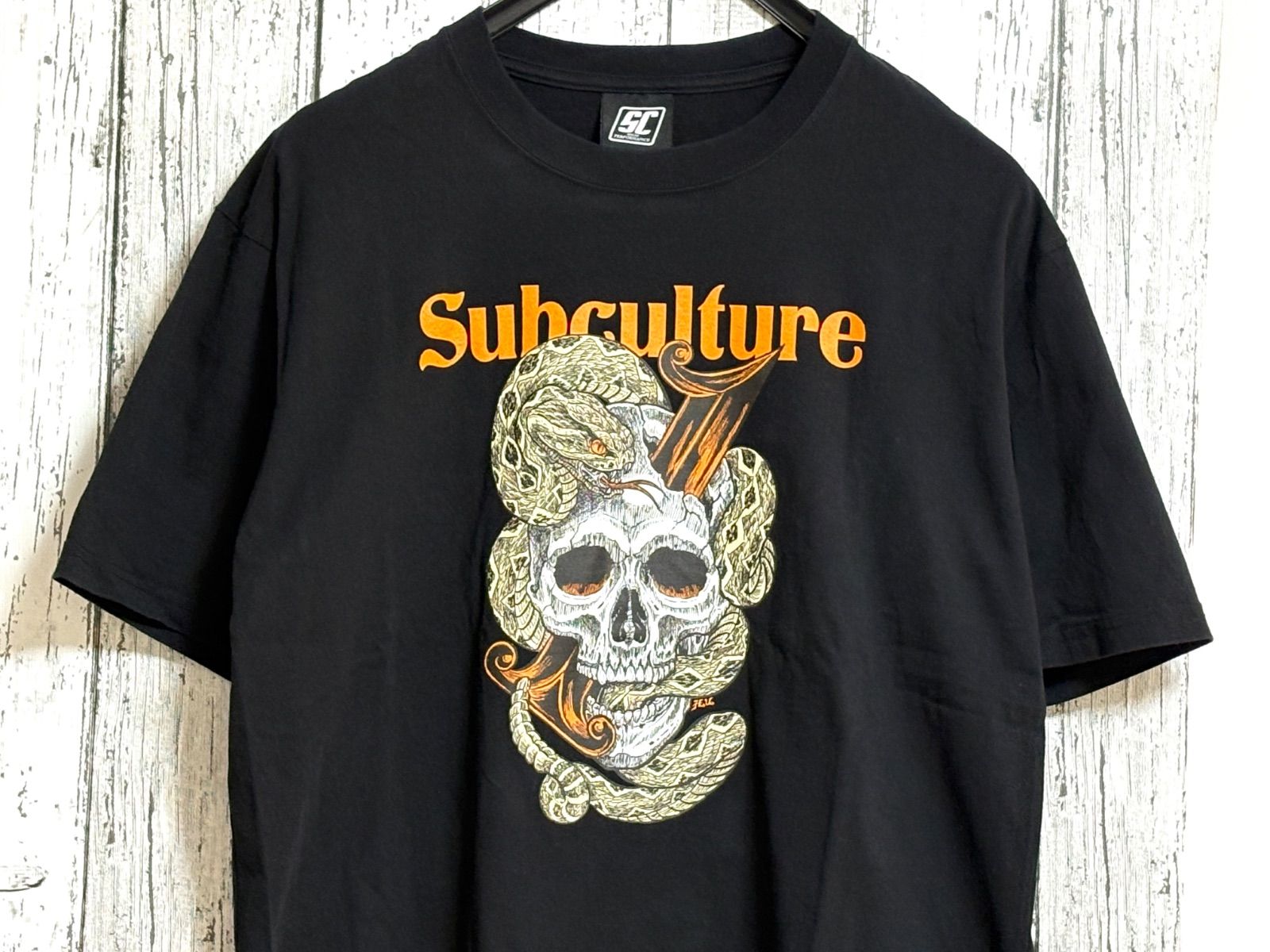 Subculture SKULLSNAKE TSHIRT サブカルチャー サブカルチャー subcultureSC 1周年記念 SKULLSNAKE TSHIRT TYPE-C