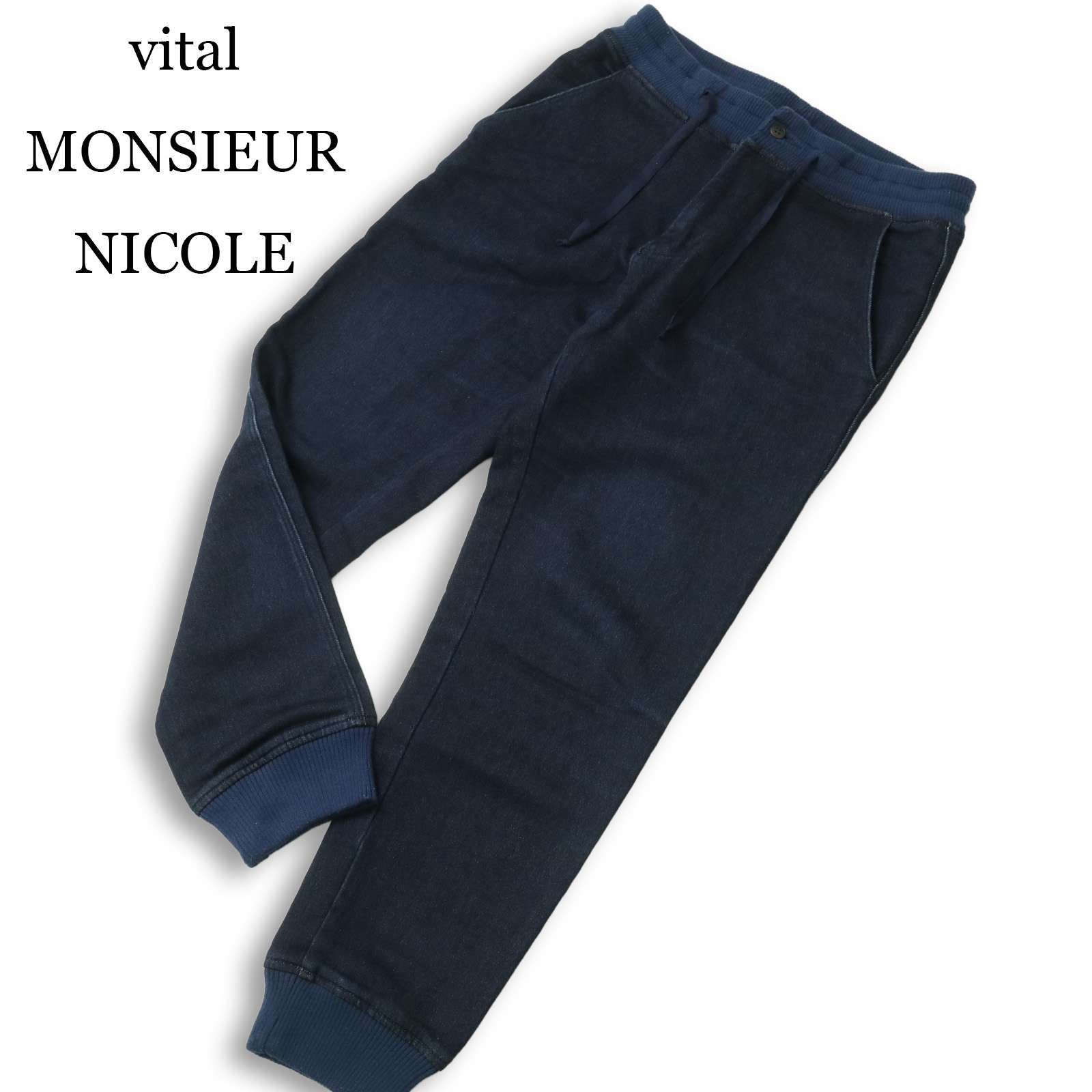 vital MONSIEUR NICOLE ムッシュ ニコル インディゴ染め☆ ジャガード 