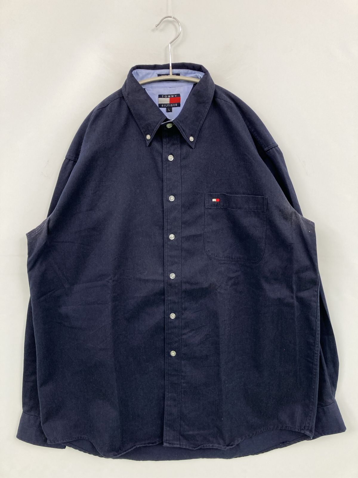 TOMMY HILFIGER トミーヒルフィガー シャツ/ブラウス L ネイビー 