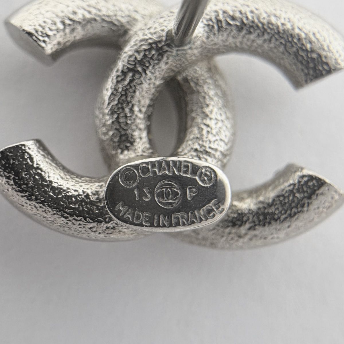 シャネル CHANEL ココマーク ラインストーン ピアス シルバーメッキ