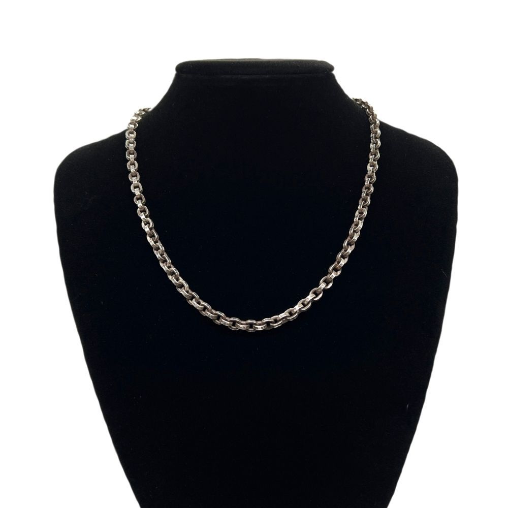 CHROME HEARTS クロムハーツ シルバーペーパーチェーンネックレス 18