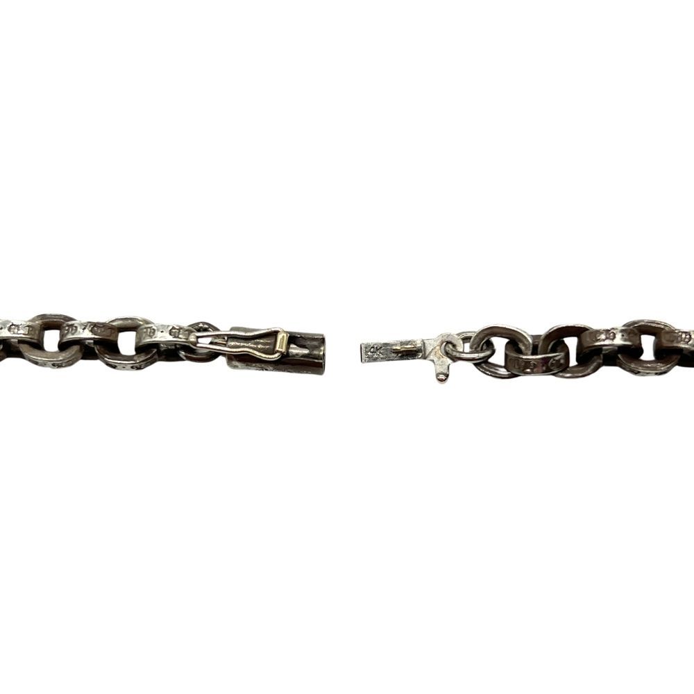 CHROME HEARTS クロムハーツ シルバーペーパーチェーンネックレス 18