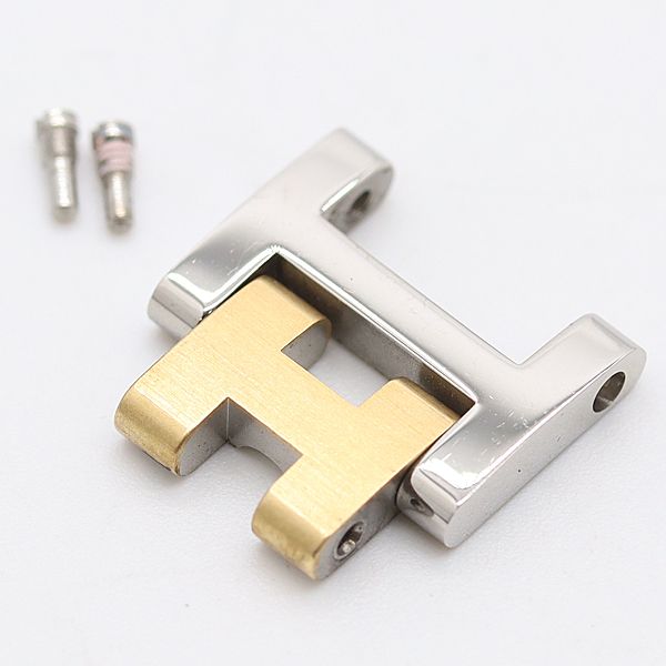 美品 エルメス クリッパー CL4.220 純正コマ 1コマ シルバー×ゴールドカラー 12ｍｍ レディース腕時計 2000000 NSK KZK 5,083円
