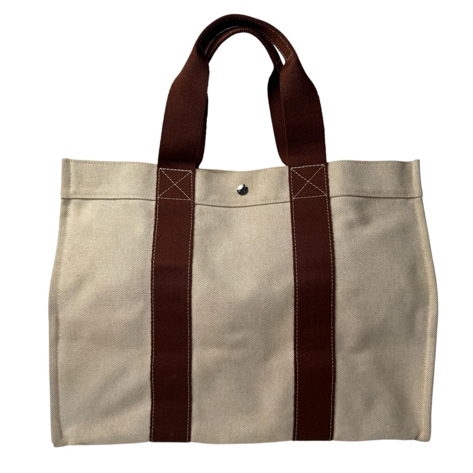 レディース エルメス HERMES ボラボラGM トートバッグ キャンバス 