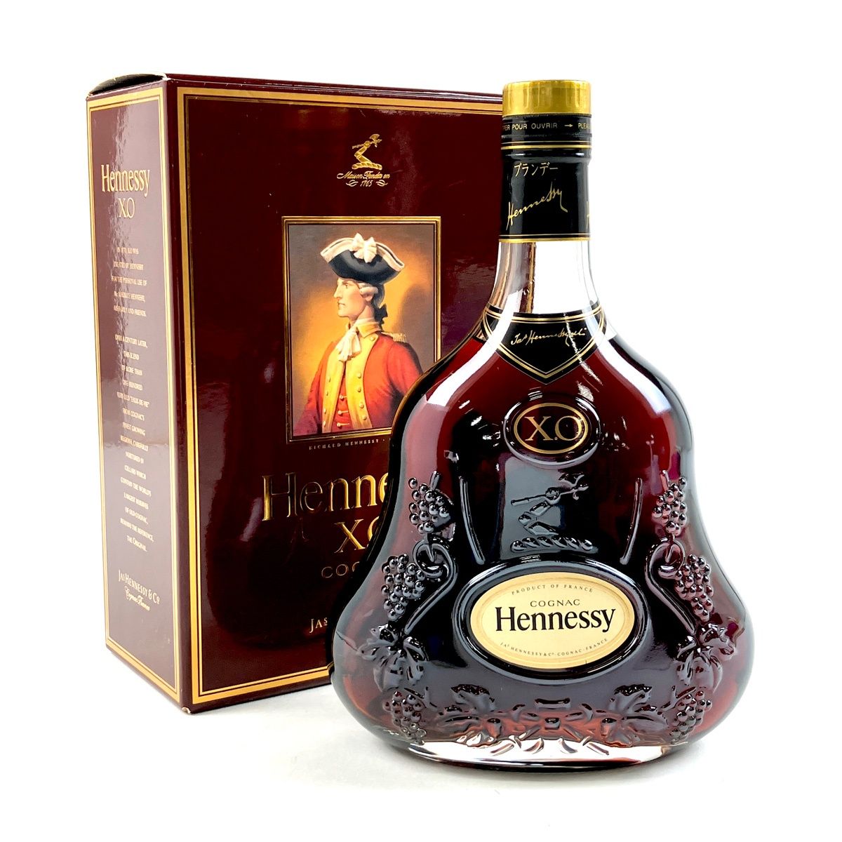 ヘネシー Hennessy XO 金キャップ クリアボトル 700ml ブランデー コニャック 【古酒】