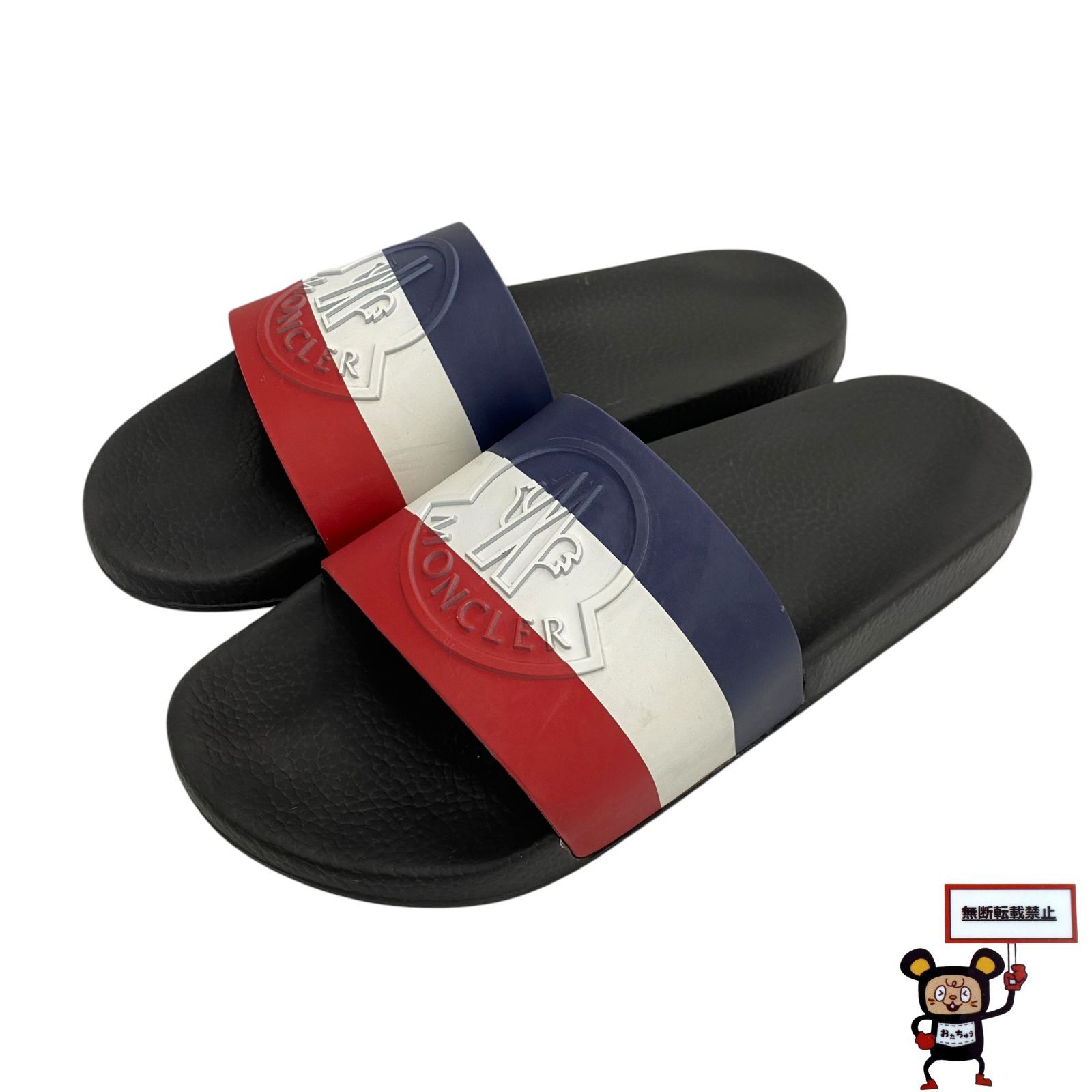 MONCLER トリコロール　BASILEサンダル箱無し 78.MONCLER BASILE サンダル - メルカリ