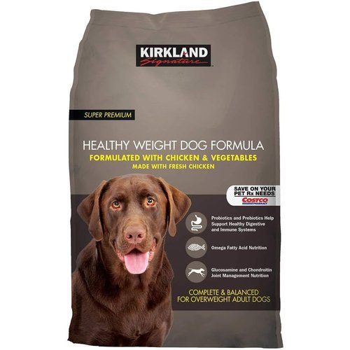 カークランドシグネチャー ヘルシーウェイト ドッグフード チキン&ベジタブル 18.14Kg