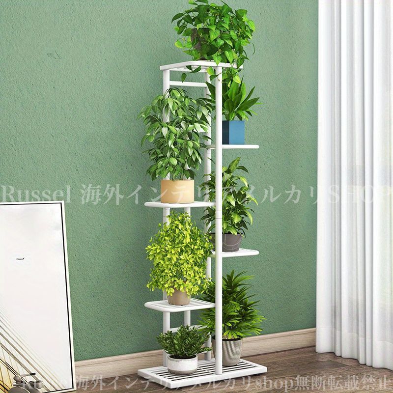 プランター ラック 多目的 収納 かわいい おしゃれ 花台 鉢台 観葉植物 多肉植物 ガーデニング プランター スタンド 大きめ ゴールド 4-7
