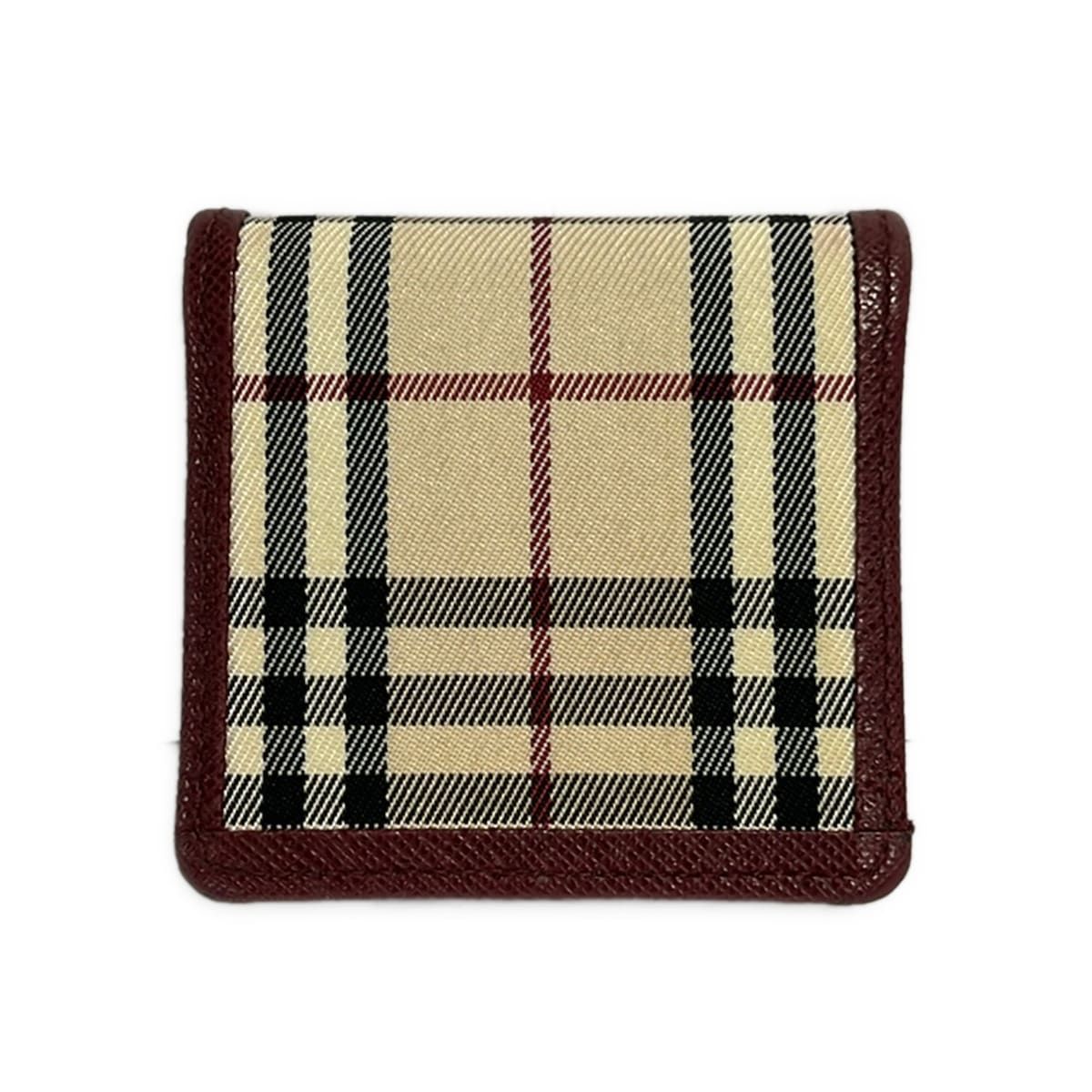 BURBERRY/Burberry(バーバリー) コインケース - ボルドー×ベージュ×黒 