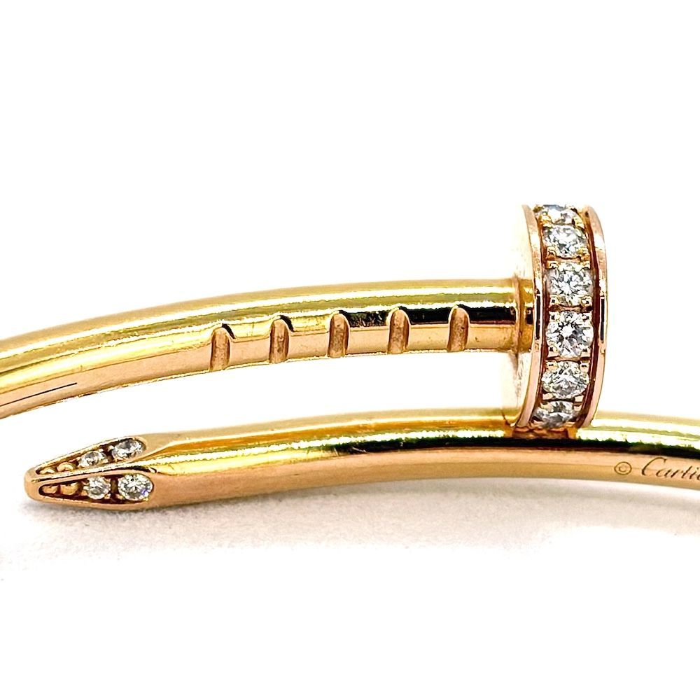 Cartier JUSTE UN CLOU BRACELET DIA K18 PG SM カルティエ ジュスト