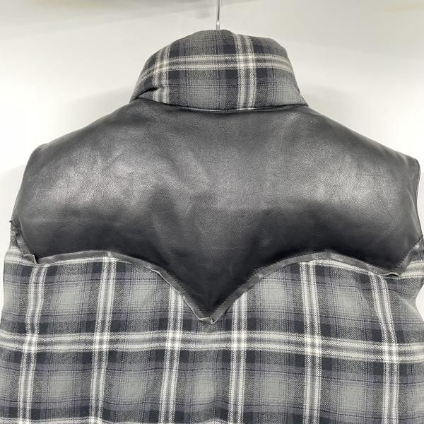 【中古】ROCKY MOUNTAIN FEATHER BED チェック柄クリスティーベスト ブラック サイズ40 ロッキーマウンテンフェザーベッド[17][240017768339] メンズ 【】ROCKY MOUNTAIN FEATHER BED チェック柄クリスティーベスト