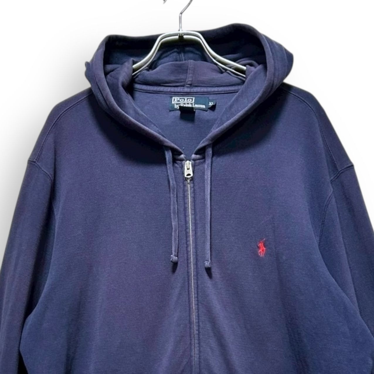 A2652/ Polo Ralph Lauren 90s ポロ ラルフローレン 鹿の子 ジップ 