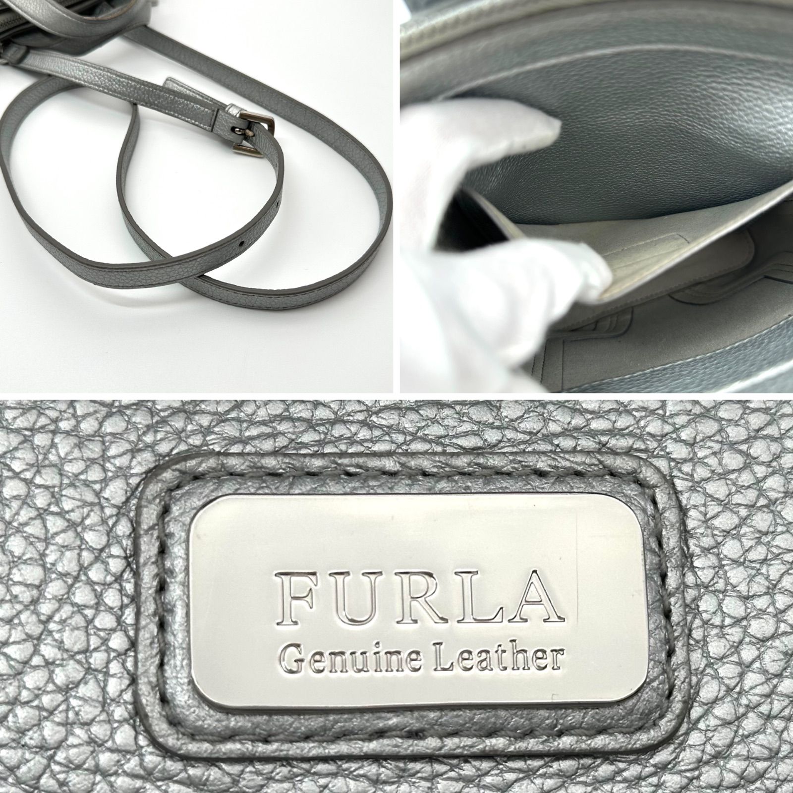 B5289】 FURLA フルラ 2way ペルラ ミニハンドバッグ ショルダー 