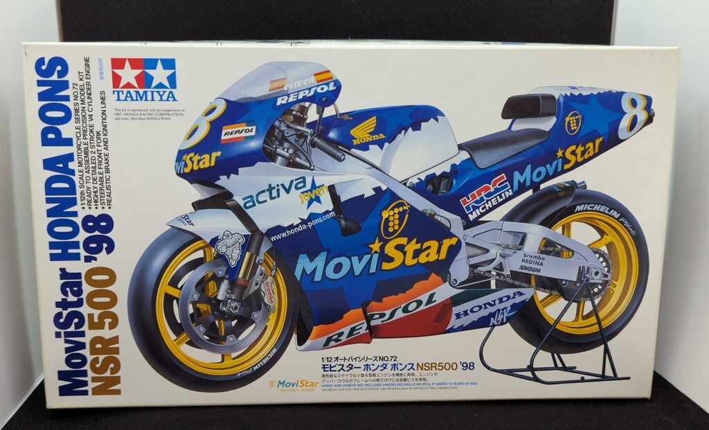 タミヤ 1/12オートバイシリーズNo.72 モビスター ホンダ ポンス NSR500 '98 14072
