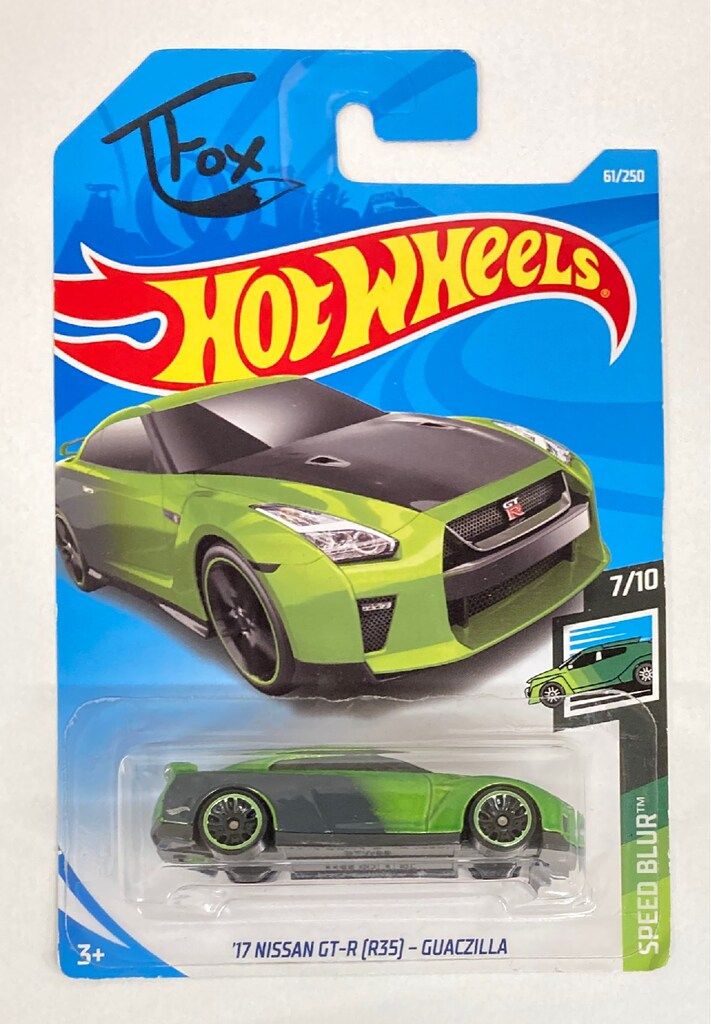 Mattel R35 MATTEL HOTWHEELS SPEED BLUR 7/10 FYD40 '17 NISSAN GT-R(R35) GUACZILLA ...