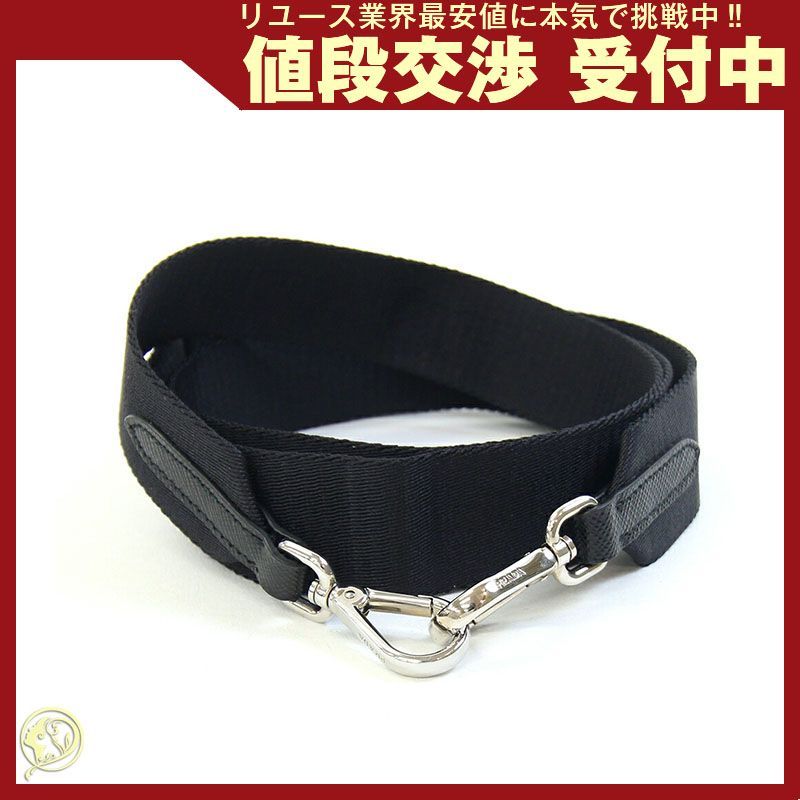 プラダ ショルダーストラップ ブラック シルバー金具 - メルカリ