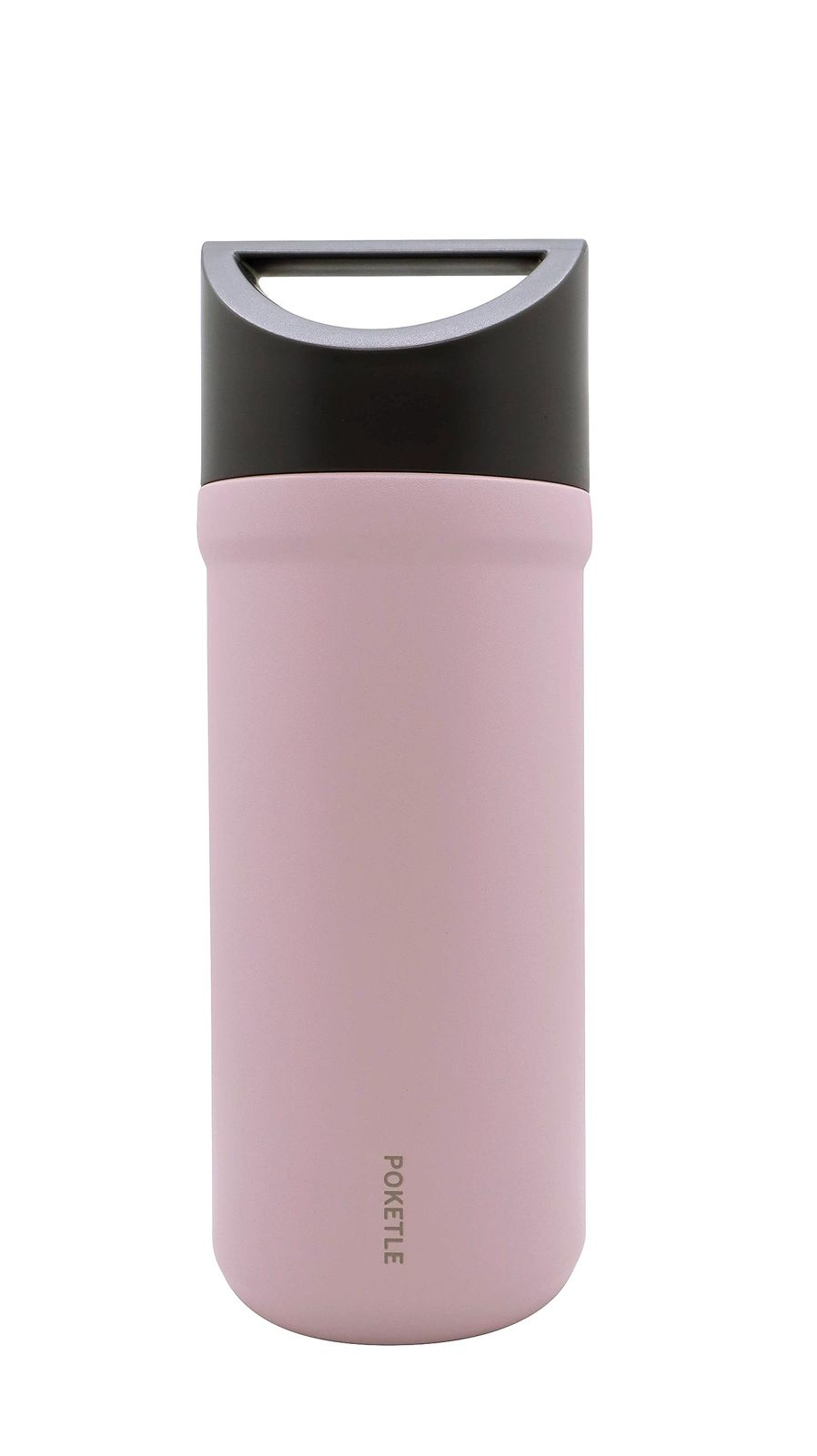 ポケトル 380ml 水筒 保冷 保温 軽量 魔法瓶 マグボトル ミニ water bottle 真空断熱 ステンレス 380 チャコールグレー スモーキーピンク