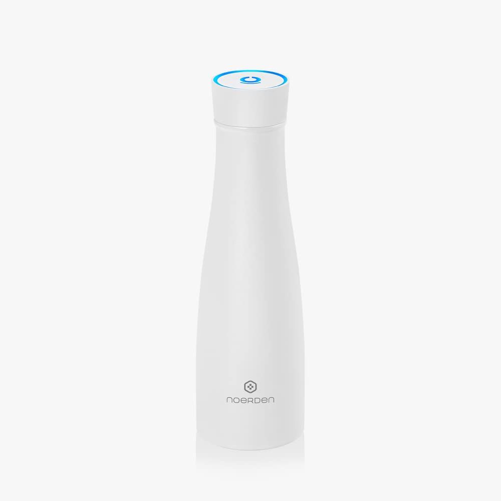 NOERDEN LIZ Smart Bottle スマート セルフクリーン ボトル UV除菌 温度お知らせ 水分補給リマインダー 480ml 16oz ホワイト