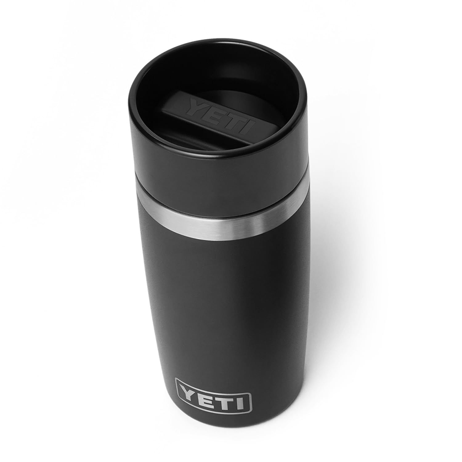 YETI (イエティ) Rambler 12オンス トラベルボトル ステンレススチール 真空断熱 漏れ防止通勤キャップ付き ブラック