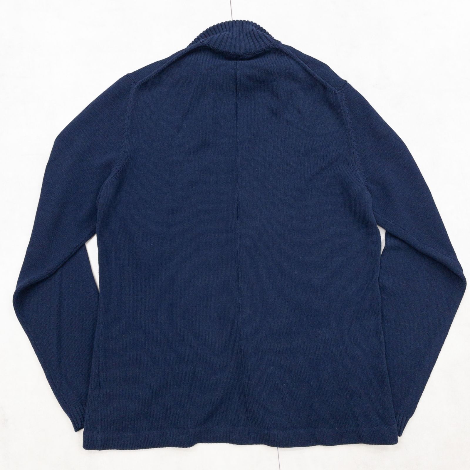 ◎Drumohr ドルモア ニットジャケット コットン ネイビー イタリア製