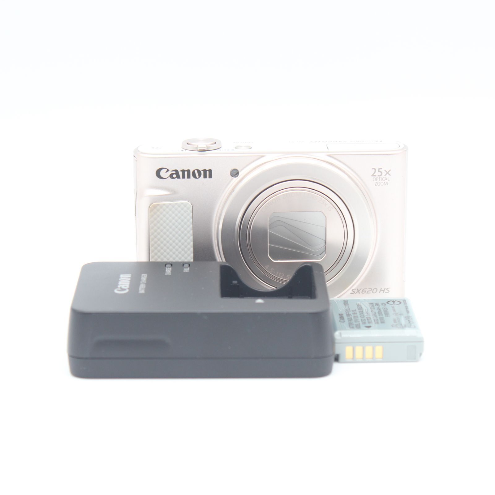美品】Canon キャノン PowerShot SX620 HS ホワイト JS129-02131 