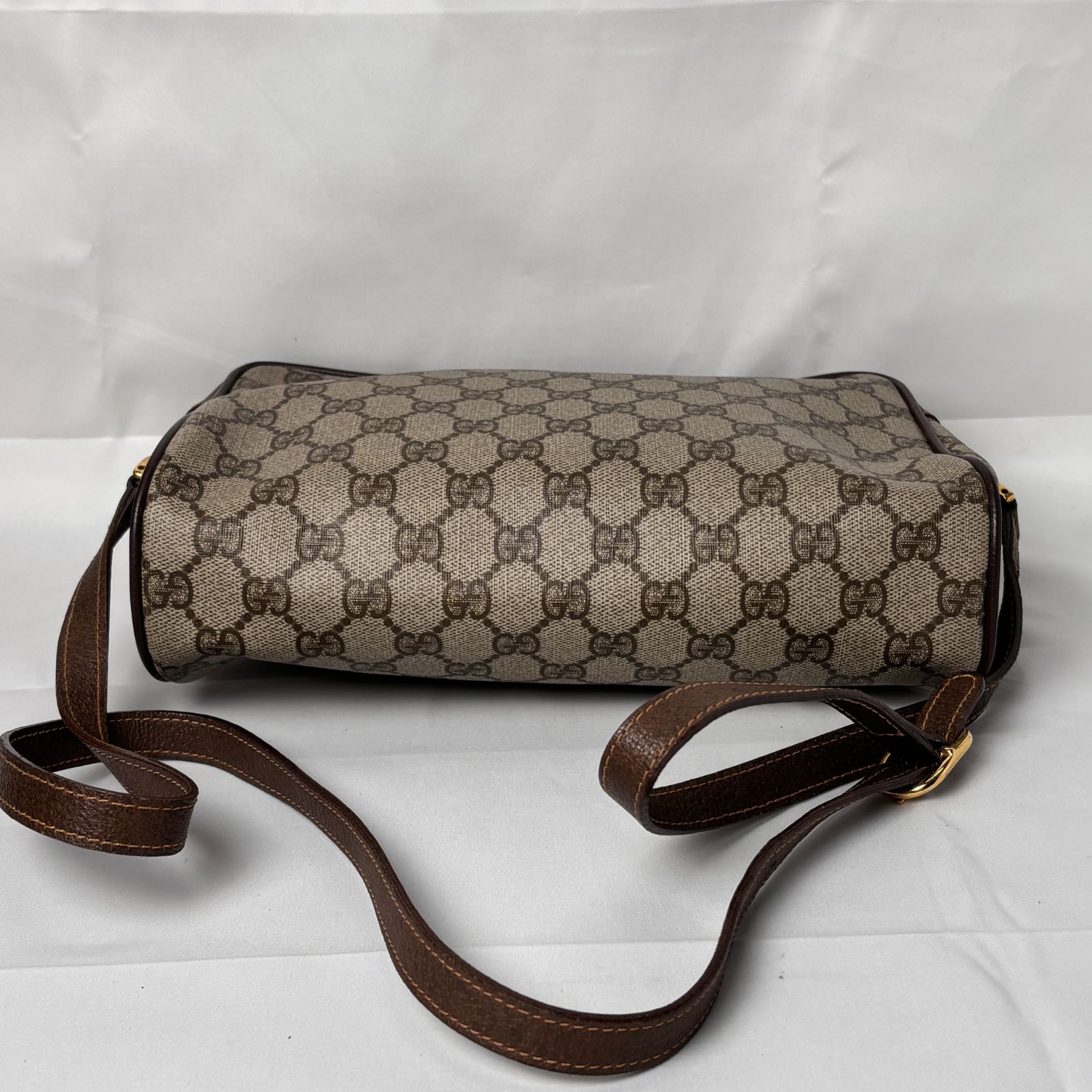 GUCCI オールドグッチ GGキャンバス ショルダーバッグ シェリーライン