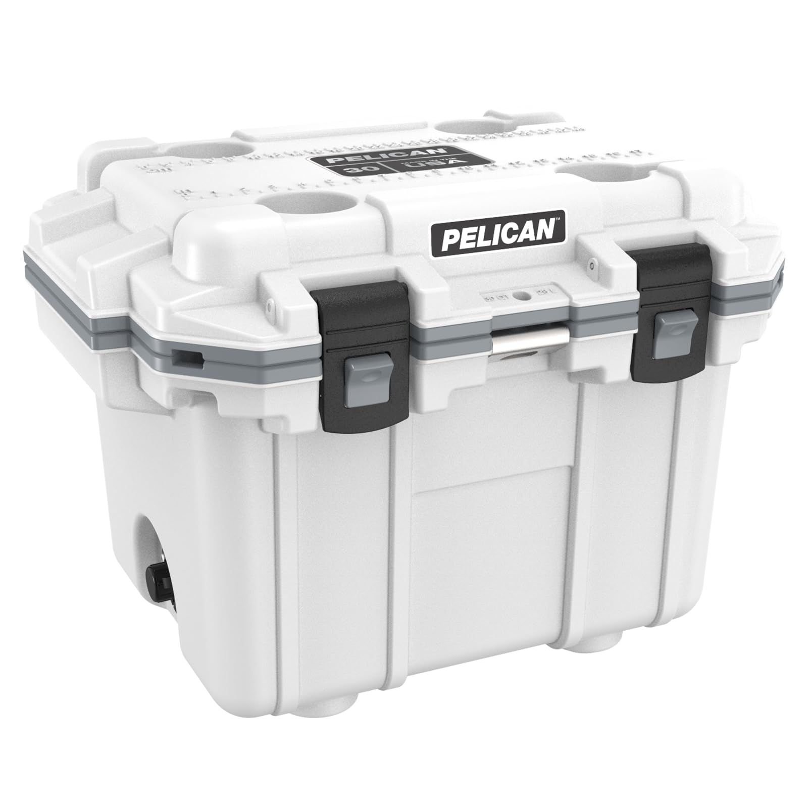ペリカン(Pelican) 30QT エリートクーラー ホワイトXグレー 30Q-1-WHTGRY