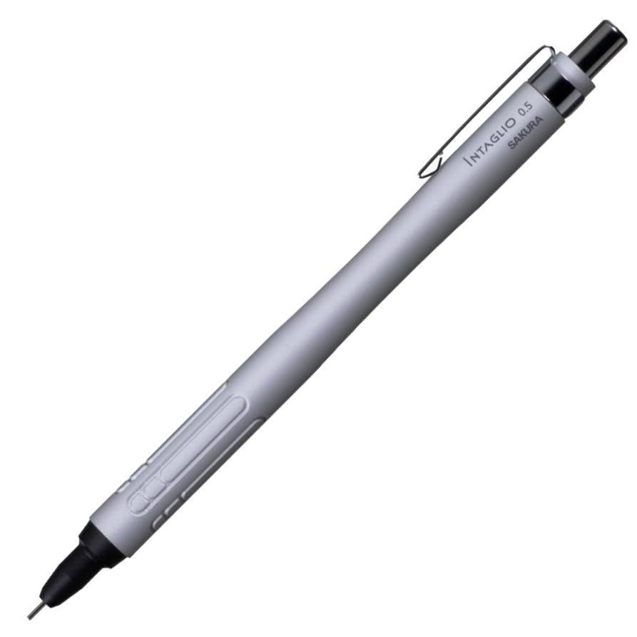 サクラクレパス シャープペン インタリオ 0.5mm シルバー NS2705S-P#53