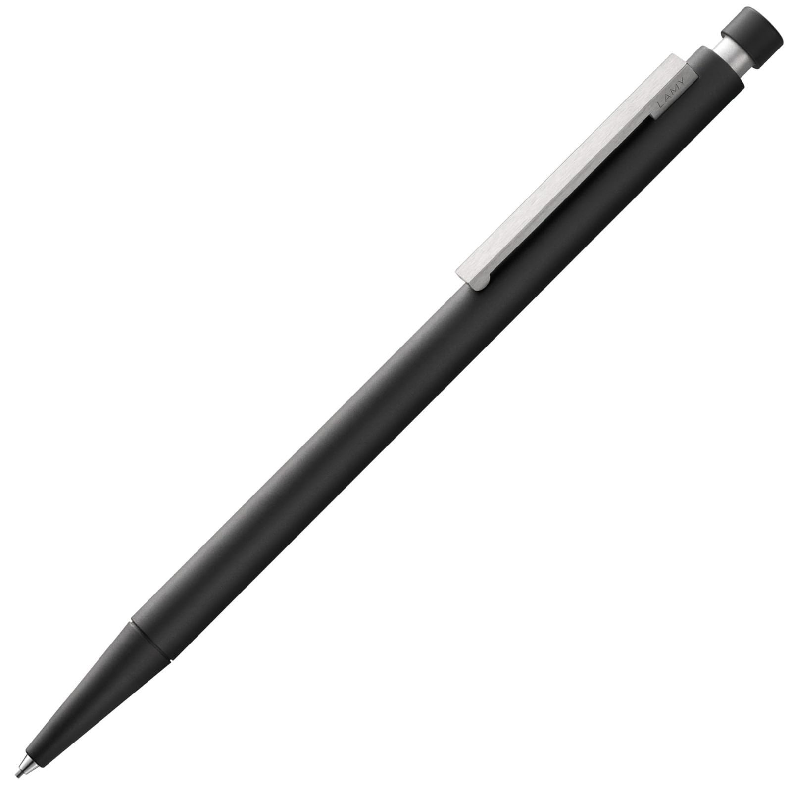 LAMY（ラミー）cp1 ブラック シャーペン 黒 - 洗練されたミニマルデザインのシャープペンシル エレガントなメタルボディ クッション性のあるステンレススチールクリップ付き - 細字 0.5mm 芯（LAMY M 41）&消しゴムチップ付属