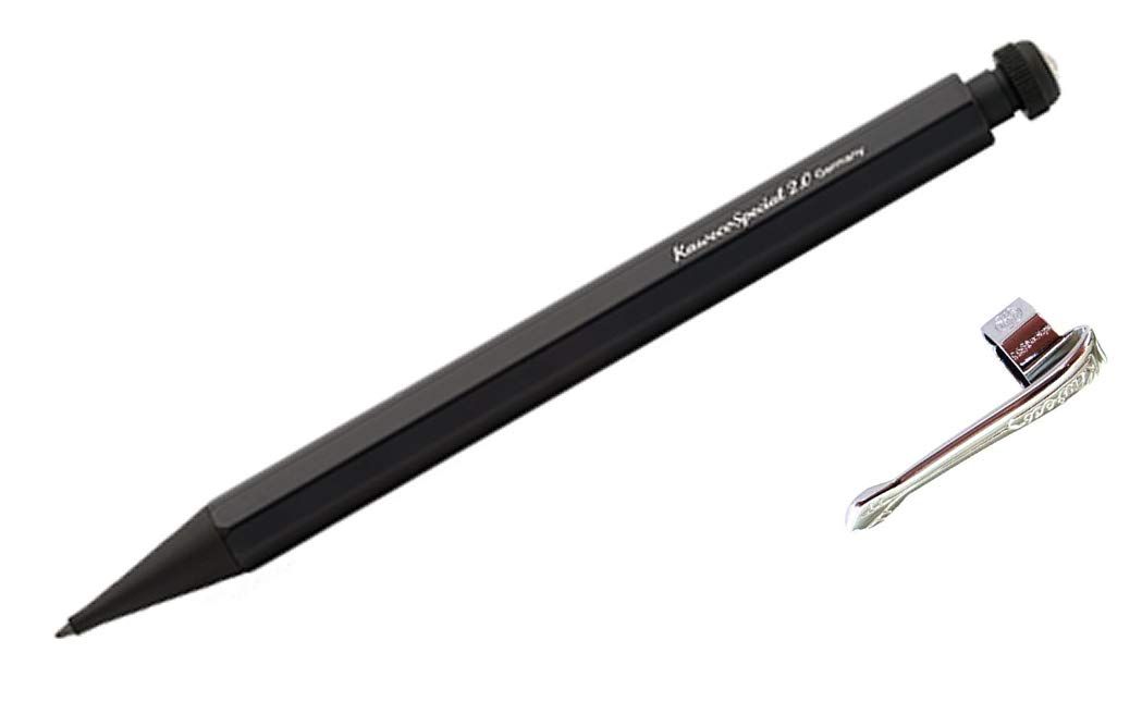 カヴェコ KAWECO 【専用クリップ付き】 SPECIAL スペシャル ペンシル ブラック 【2.0mm】細身のボディーにクラシックなデザイン！