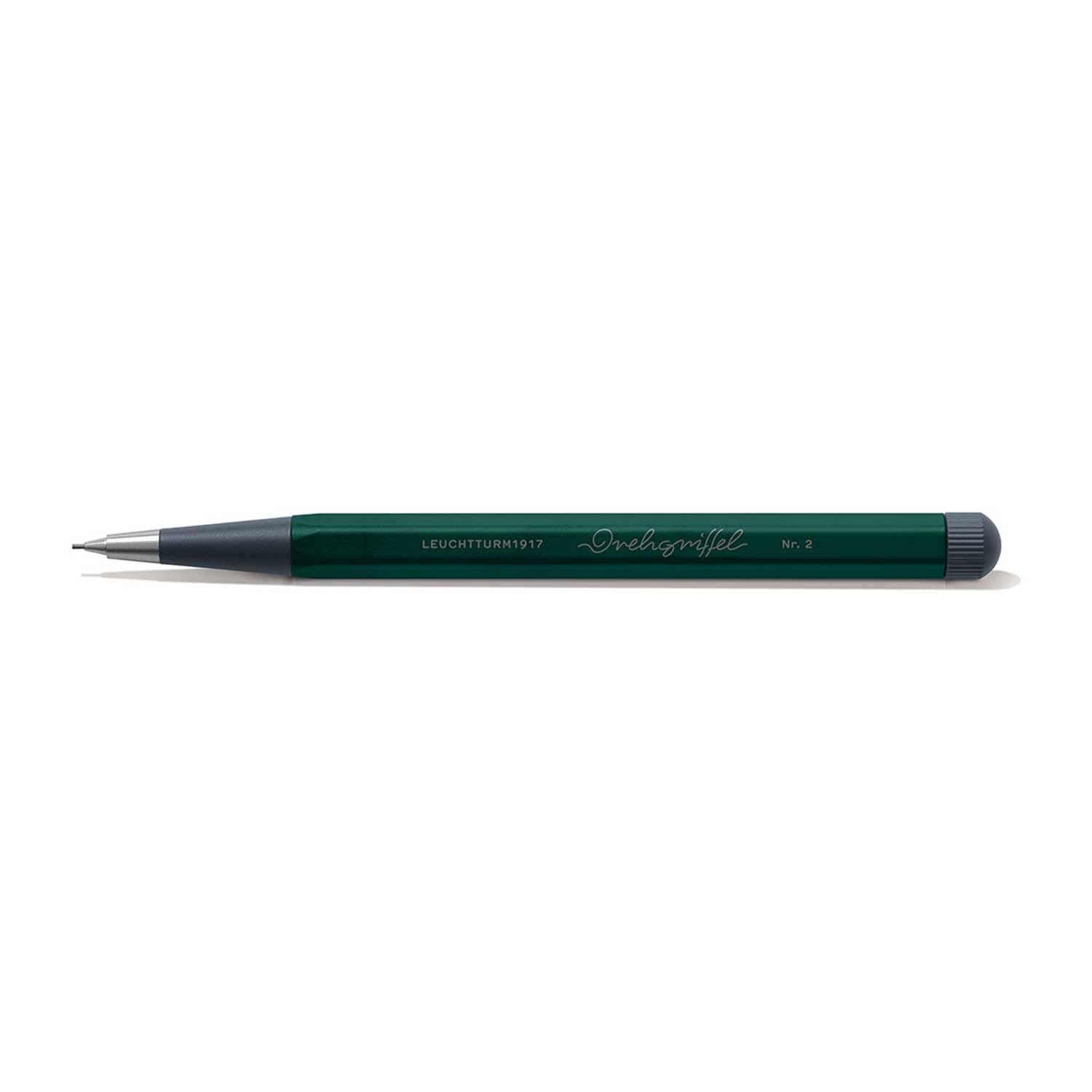 LEUCHTTURM1917 - Drehgriffel シャープペンシル - 詰め替え可能ライティングスタイラス 0.7mm HBグラファイト鉛 (フォレストグリーン)