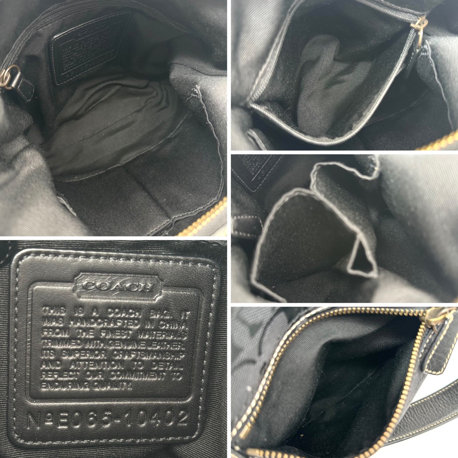 B5416】 【美品】 COACH コーチ ショルダーバッグ シグネチャー 10402