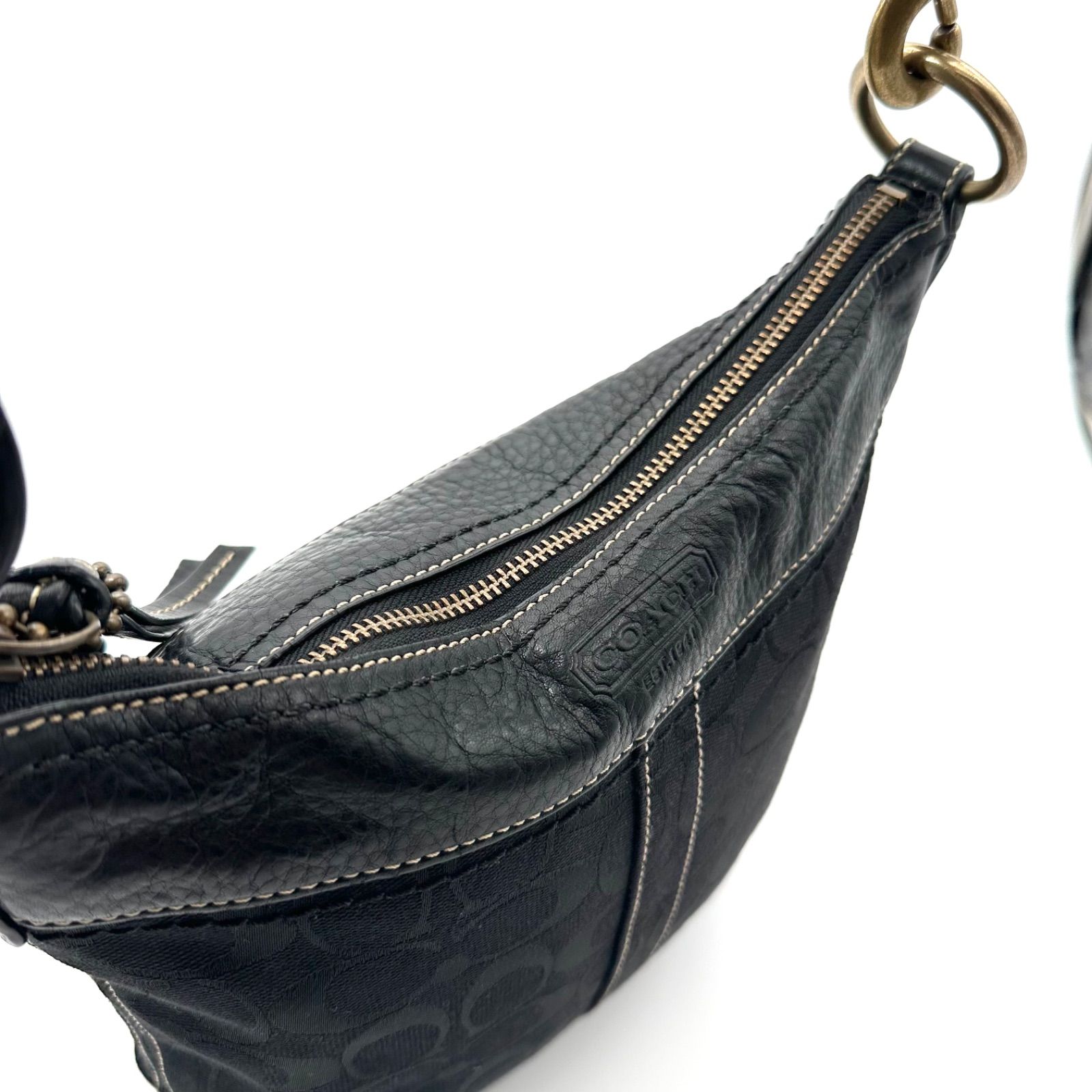 B5416】 【美品】 COACH コーチ ショルダーバッグ シグネチャー 10402