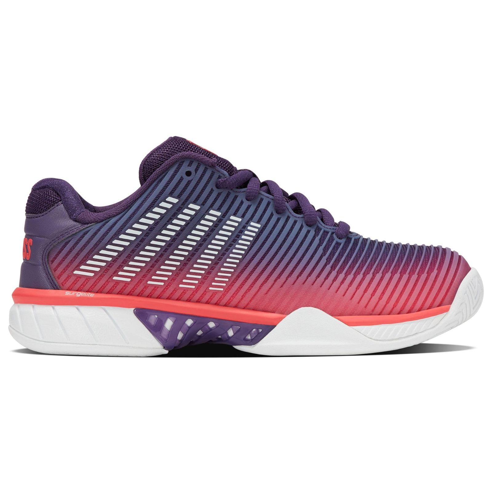 [ダンロップ] DOUNLOP テニスシューズK-SWISS(ケー･スイス) Hypercort Express 2 Women オールコートモデル 25FW ﾊﾟｰﾌﾟﾙ×ﾋﾟﾝｸ KS96613593PP 23.5
