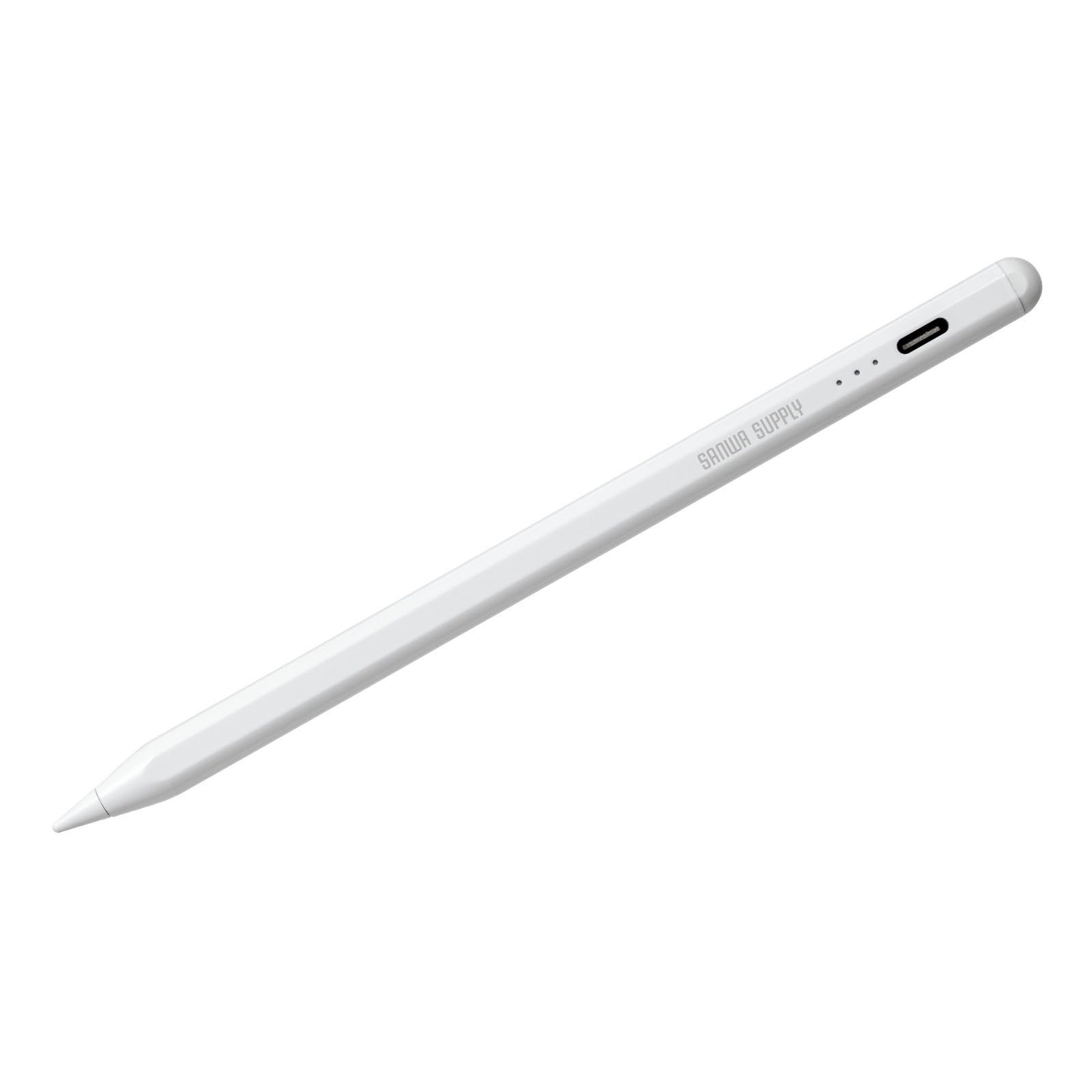 サンワサプライ Apple iPad専用充電式極細タッチペン（ホワイト） PDA-PEN60W