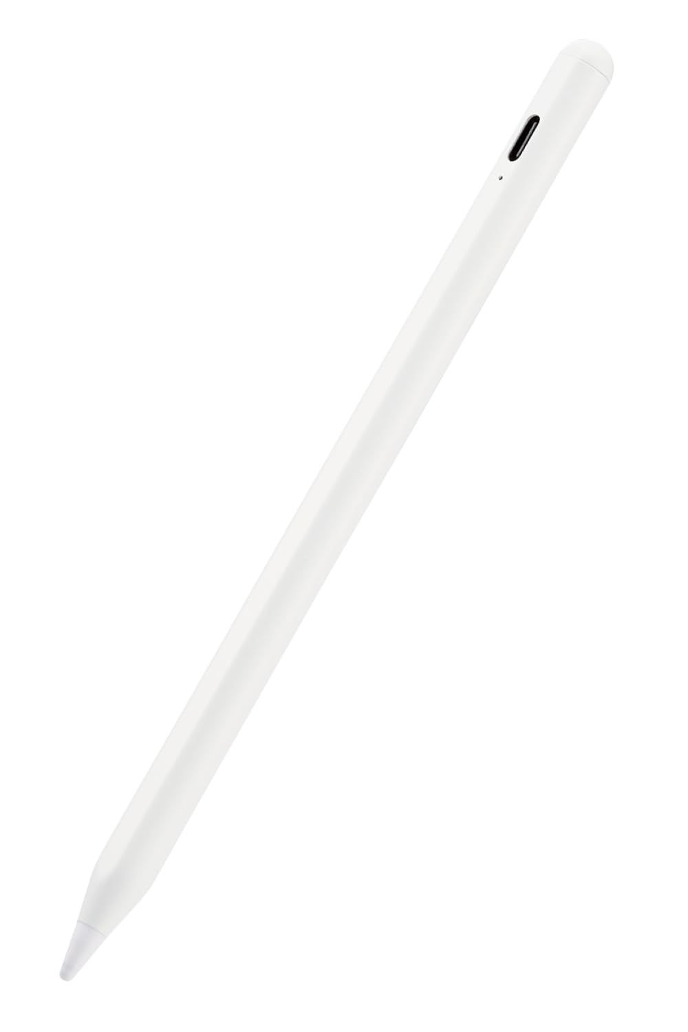 エレコム タッチペン スライラスペン 充電式 汎用 多機種対応 USB-C充電 ペアリング不要 マグネット吸着 予備ペン先別売り ホワイト P-TPACST04WH