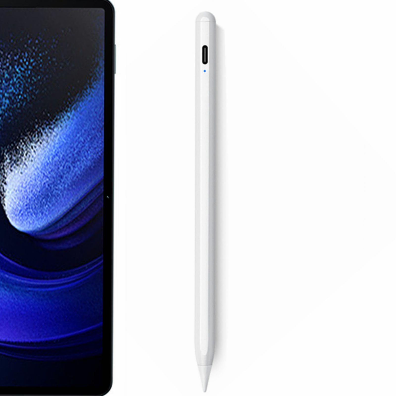 For Xiaomi Pad 6 / 6 Pro / 6 Max, Pad 5 / 5 Pro, Mi Pad 5 6 Pro Max に使われるスタイラスペン, 充電式, 4096段階筆圧感知, 電磁式アクティブペン, タッチペン (白)