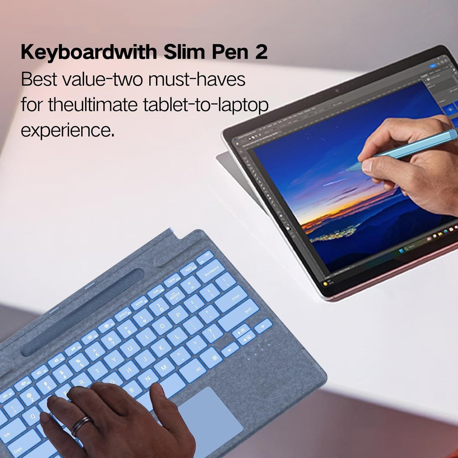 Surface ペン付き Surface Pro11/Pro10/Pro9/Pro8/ProX キーボード 
