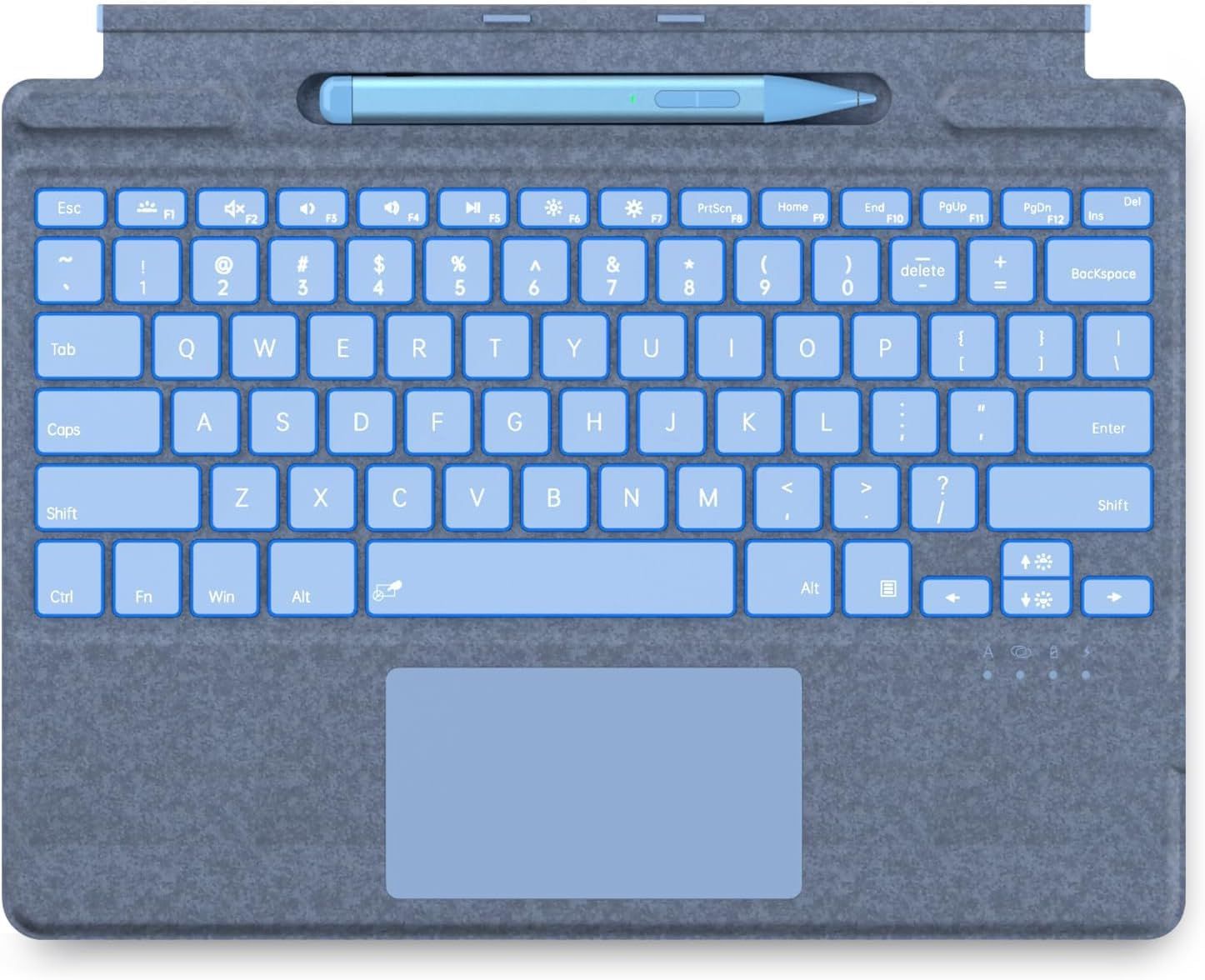 Surface ペン付き Surface Pro11/Pro10/Pro9/Pro8/ProX キーボード タッチペン付き、Surface Pro 11 10 9 8 X 対応、13 インチ タッチパッド& 7色バックライト搭載 Surface キーボード U